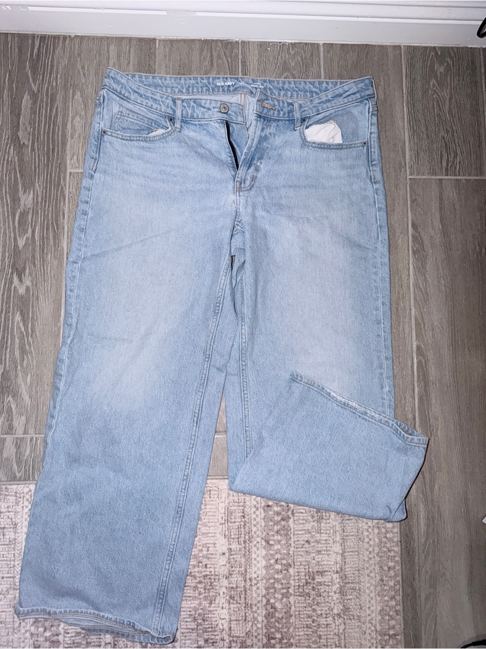 Old Navy Light Blue Wide Leg Jeans